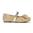 thumbnail image 5 of Kushyshoo Girl's Gold Glitter Ballet Flats Soft Mary Jane Dress Party Shoes Non-Slip 9M, 5 of 7
