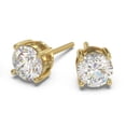thumbnail image 6 of Premium Grade VVS1 Moissanite Round Stud Earrings - 925 Silver or 14K Gold, 6 of 7