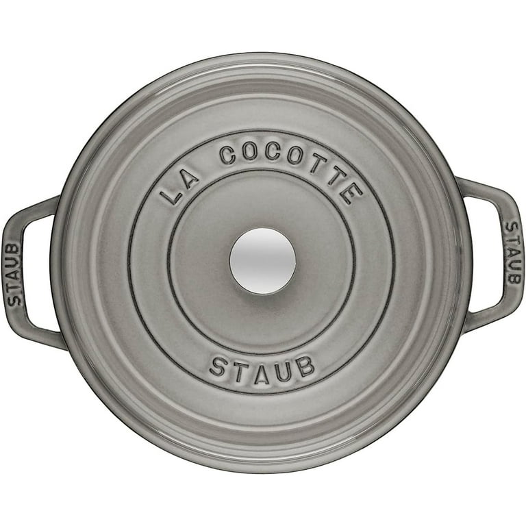 STAUB　14cm Staub 14cm Cast Iron Round Cocotte Pot, Graphite Grey