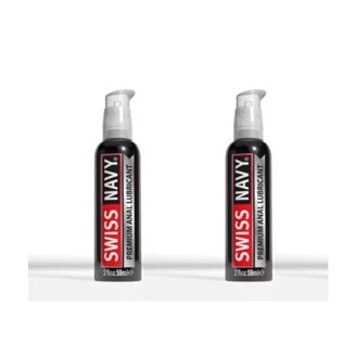 Swiss Navy Premium Anal Silicone Based Personal Lubricant with Clove Leaf  Oil, 1 oz