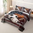 thumbnail image 3 of Erosebridal Sports Balls Twin Quilt Set, Vintage US Flag Twin Coverlet Set for Boys and Girls, 2-Piece, 3 of 7
