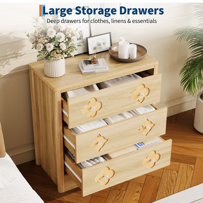 modern 3 drawer dresser room essentials Manhattan Comfort Rockefeller 3-Drawer personal items Room Essentials Medium Brown 3