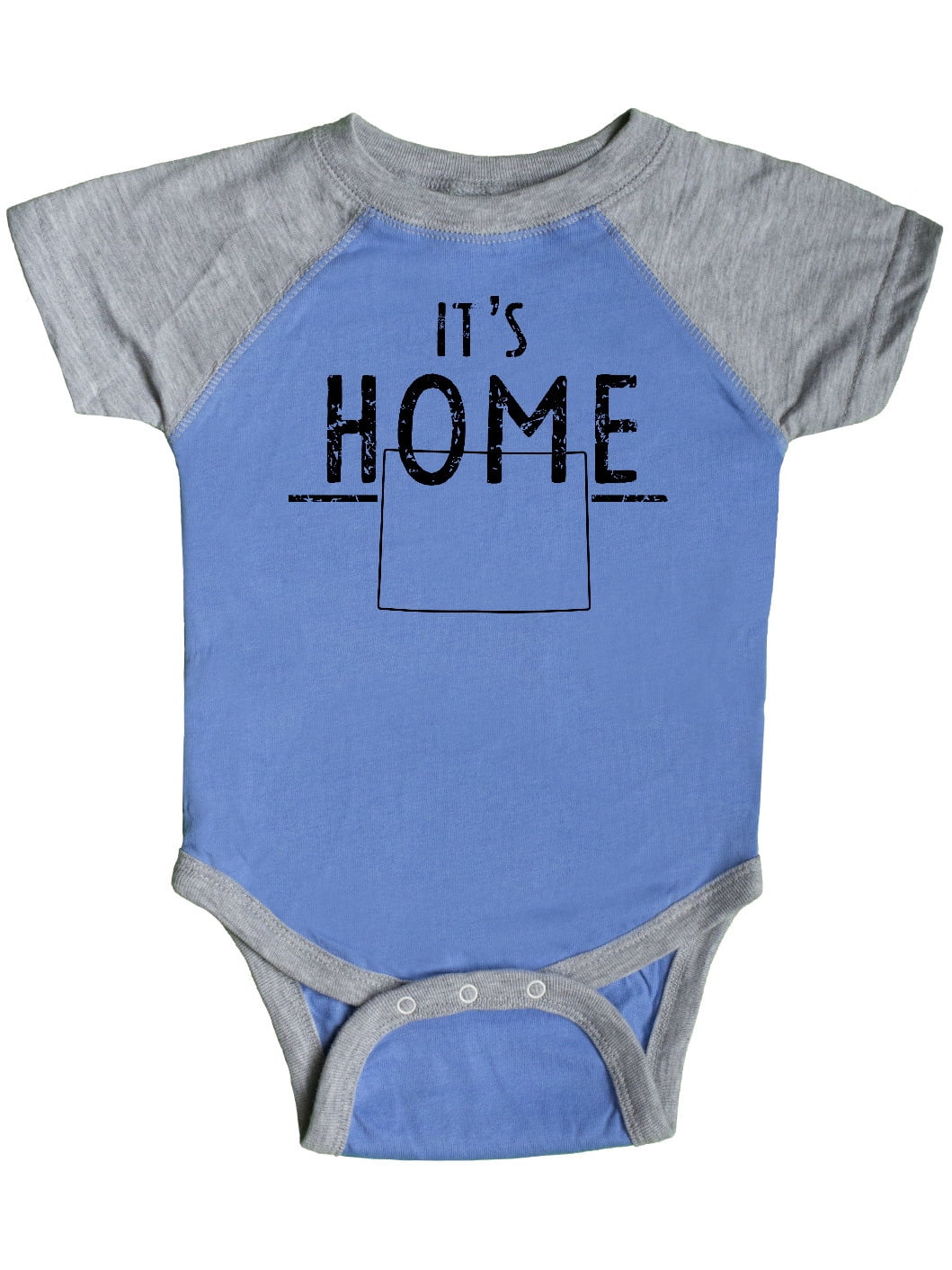 Inktastic It's Home- State of Wyoming Outline Distressed Text Gift Baby ...