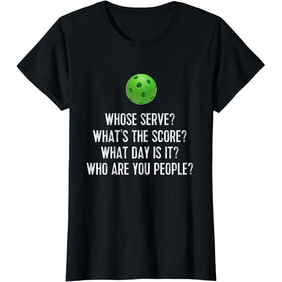 Funny Pickleball Shirt Whose Serve League Pickleball Team T-Shirt