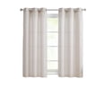 thumbnail image 5 of Modern Elements Hannah Modern 2-Piece Taupe Grid Light Filtering Curtain Set, 5 of 5