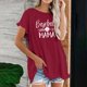 thumbnail image 2 of Camiseta de manga corta estampada casual para mujer OAVQHLG3B Store  lin121212, 2 of 5
