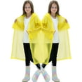 thumbnail image 1 of Lot de 2 Imperméables pour Enfants, Ponchos de Pluie Réutilisables avec Capuchon et Manches Imperméables pour Garçons et Filles, 1 of 5