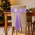 thumbnail image 5 of Tikeitoo Gift Ideas Bow Chair Cover, Decorative Backrest Strap for Holiday Dining & Event Decor, Chair Christmas Decoration for Parties, 5 of 7