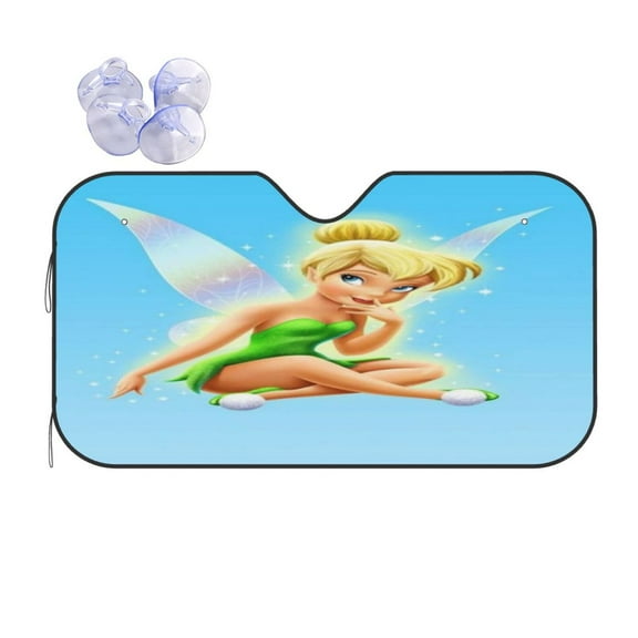 Tinker Bel Car Windshield Sunshade Front Window Sun Shades Folding Block Uv Rays Visor Protector Sun Shield Gifts for Sedan Truck Suv Auto Accessories
