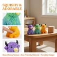 thumbnail image 6 of Fountwell Kawaii Highland Cow Squis+hy Toys, Slow Rising Stress Relief Squeeze – Cute Cow Figure, 2.36×3.15in Soft Foam, Anxiety Relief Gift, 6 of 6