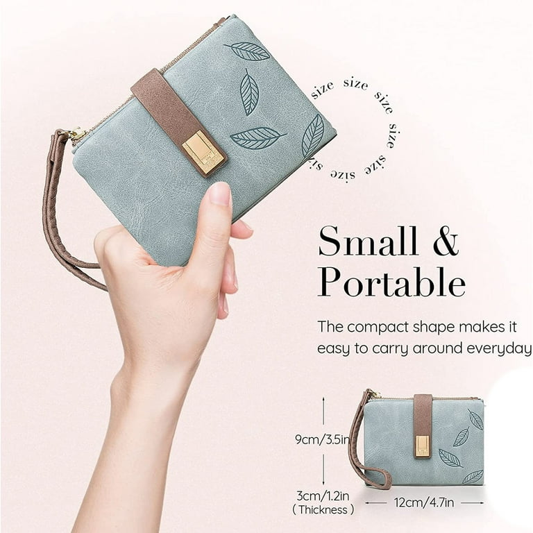 Women s Small Leather Purse with Lots of Card Slots