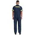 thumbnail image 2 of Doomiva Women's Fireman Costume Sets Reflective Strips Short Sleeve Jackets with Long Pants Navy Blue 160, 2 of 5