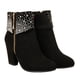 thumbnail image 5 of EeaseMX 1 par de delicadas botas de tacón para otoño e invierno para mujer, botines cortos para boda, 5 of 8