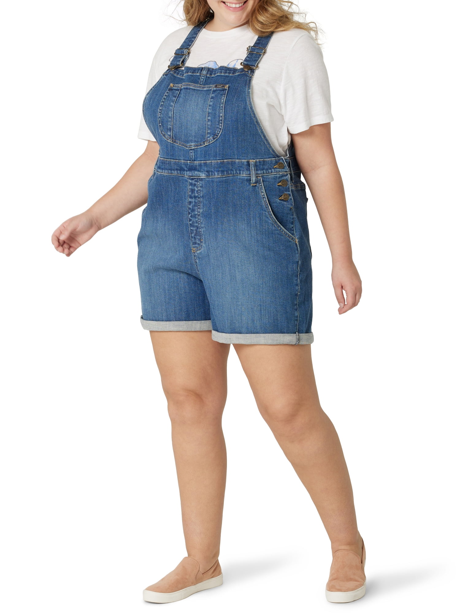 Lee Women's Plus Size Shortall - Walmart.com