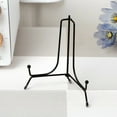 thumbnail image 2 of Dish Display Rack Plate Stand Metal Picture Frame Holder High Stability Smooth Edge Rustproof Corrosion Resistant Table Top Art Display Stand, 2 of 8