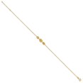 thumbnail image 3 of Auriga 14K Yellow Gold Fancy Link Anklet 9inch for Women, 3 of 6