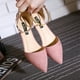 Chaussures Plates de Ballet pour Femmes Sandales Décontractées Pointues à la Cheville Taille9 – image 6 sur 7