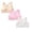 Pink 1PCS & White 1PCS & Beige 1PCS, variant on CAIXIA 3 Pack Girls Training Bra Athletic Sports Bra for Kids Racerback Dance Yoga Crop Tops