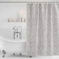 thumbnail image 3 of Grey Branches Shower Curtain, Waterproof Shower Curtains for Bathroom, Vintage Art Farmhouse Washable Fabric Bathtub Curtain Set Bath Decor with 12 Hooks Long 72"x84", 3 of 8