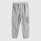 thumbnail image 5 of Pantalones largos para hombre, lisos, informales, con correa elástica, para fitness al aire libre, pantalones cargo, pantalones para hombre, 5 of 5