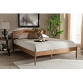 thumbnail image 3 of Baxton Studio Leanora Mid-Century Modern Ash Wanut Finished Queen Size Wood Platform Bed, 3 of 3