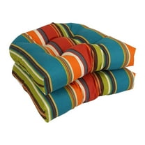 Blazing Needles 19-inch U-Shaped Patterned Spun Polyester Tufted Dining Chair Cushions (Set of 2) 93184-2CH-REO-51