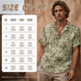 thumbnail image 4 of FOR U DESIGNS Green Vintage Palm Tree Print Couples Matching Outfits His and Hers Matching Set Linen-Look Women Sleeveless Dress with Pocket or Men Casual Shirt, 4 of 7