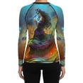 thumbnail image 2 of Raven Fightwear Women's La Dama de la Noche Calavera Catrina BJJ Rash Guard MMA, 2 of 3