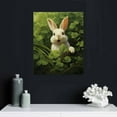 thumbnail image 5 of PIKWEEK  Rabbit Cartoon Oil Painting, Cute Rabbit Poster, Kids Room Canvas Wall Decor, Rabbit Wall Art Living Room Posters Bedroom Painting, 5 of 5