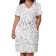 thumbnail image 2 of Vestido holgado con bolsillo y mapa del cólera de John Snow. Vestido elegante para mujer., 2 of 6