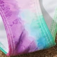 thumbnail image 6 of Gamivast Three Piece Rash Guard Set for Tween Girls Tie Dye Short Sleeve Top Bikini Skirt Bottom Summer Surfing Suit Beach Holiday Wear Bathing Suit, 6 of 7