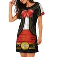 thumbnail image 2 of Balery CHARRO SUIT Camisón de manga corta con cuello redondo para mujer, cómodo y elegante., 2 of 6