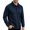 a01Navy, variant on LODIENY Mens Casual Fleece Lined Golf Sweatshirts Long Sleeve Button Down Collared Warm Shirts Soft Fit Fall Winter Casual Cozy Tops Gray XL