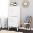 thumbnail image 7 of Home Square 6 Drawer Wood Chest Set in White (Set of 2), 7 of 7
