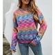 thumbnail image 1 of Suéter De Cuello Redondo Para Mujer, Suéter Suave Con Hombros Caídos, Lindo Y Elegante, Colorido, Cálido Para La Cita, Para El Otoño, Para El Día A Día ANGGREK Otros, 1 of 8