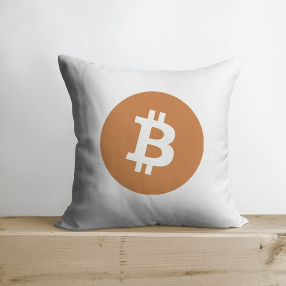 Bitcoin Pillow | Double Sided | Bitcoin Merch | Crypto Plush | Pillow Defi | Throw Pillows | Down Pillows | Crypto Pillows | Handmade in USA