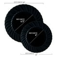 thumbnail image 6 of Smarty 9" Black Classic Flair Disposable Plastic Buffet Plates 180ct, 6 of 8