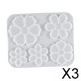 thumbnail image 1 of 2xsilicone Flower Pendse Mover Jewellry Making Resina Epoxy Casting 3 piezas, 1 of 8