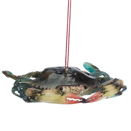 Stone Crab - Blue Crab, Made of resin polymer stone material By Midwest Ship from US
