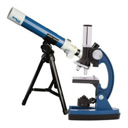 Explore One - 40mm Apollo Refractor Telescope and Microscope Set