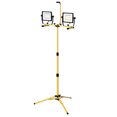 thumbnail image 2 of HOMCOM 14,000 Lumen Dual Head LED Work Lights Weather Resistant with Telescoping Adjustable Tripod Stand, Rotating Lamps, 2 of 9