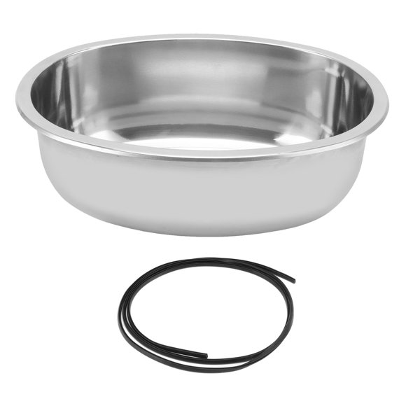 Oubit Stainless Steel Sink,393x273mm Marine Boat Oval RV Sink Camper Sink Enhanced Features