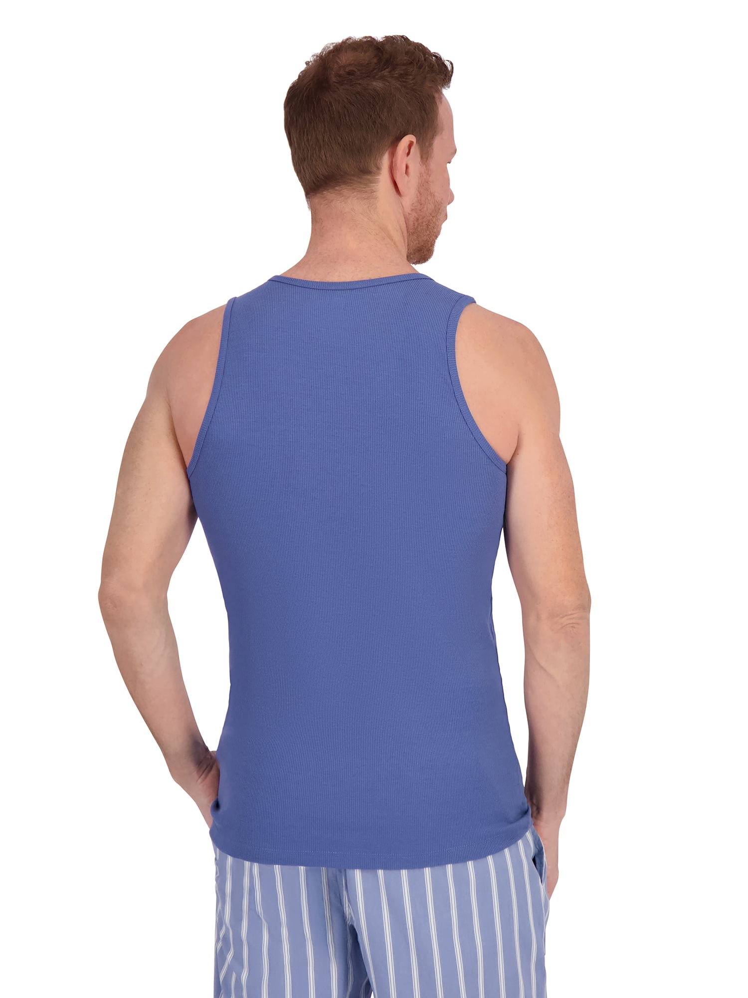 Hanes Men's Tank and Woven Pant Pajama Set, 2-Piece, Sizes S-2XL