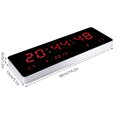 thumbnail image 3 of Sonew Digital LED Calendar Clock Temperature Wall Clocks EU Plug 110-240V,Clock, Digital Clock, 3 of 6