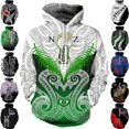 thumbnail image 2 of Sudadera con capucha de manga larga con estampado 3D para hombre, suéter con estampado maorí, sudadera holgada de gran tamaño, ropa de calle de primavera y otoño, 2 of 5