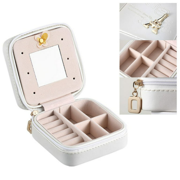  Jewelry Box Organizer Storage Case, Large Capacity ​Display  Case Leather Jewelry Case,for Rings, Necklaces, Earrings (Color : Orange,  Size : 33.5x24.5x19.8cm) : Clothing, Shoes & Jewelry