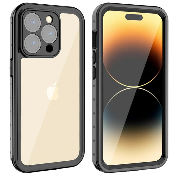 SaniMore for iPhone 14 Pro 6.1" 2022 Case with Built-in Screen Protector Dustproof Strong Drop Resistant Full Body Protective Waterproof Cover  for iPhone 14 Pro 6.1" 2022, Clear