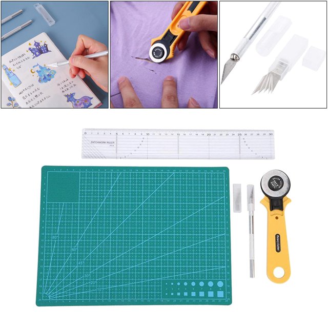 Cuchillo giratorio Baoblaze para manualidades de primera antideslizante