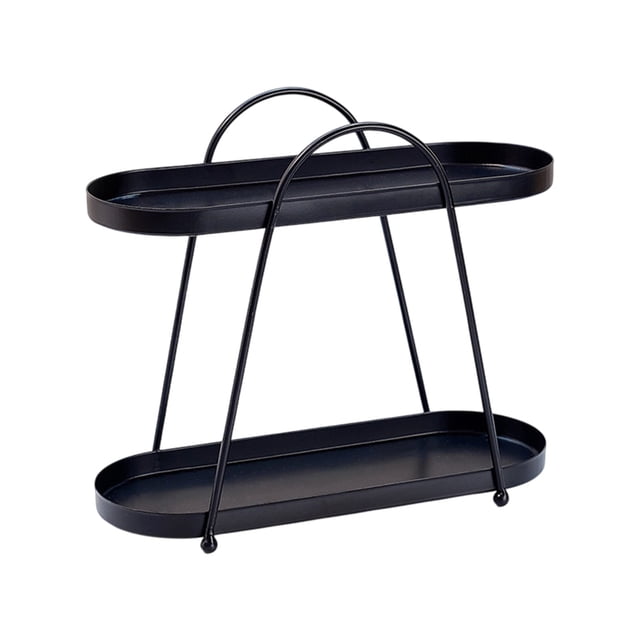 bbymog Organizer Jewelry Rack Cosmetics Jewelry Storage Rack Dressing Table Desktop Decoration Rack Black Free Size