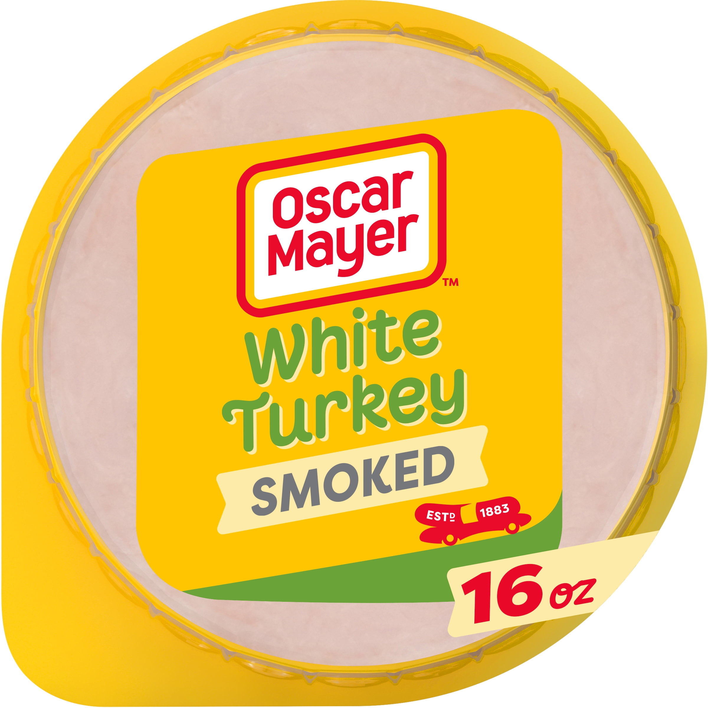 Oscar Mayer Lean Smoked White Sliced Turkey Deli Lunch Meat, 16 oz Package